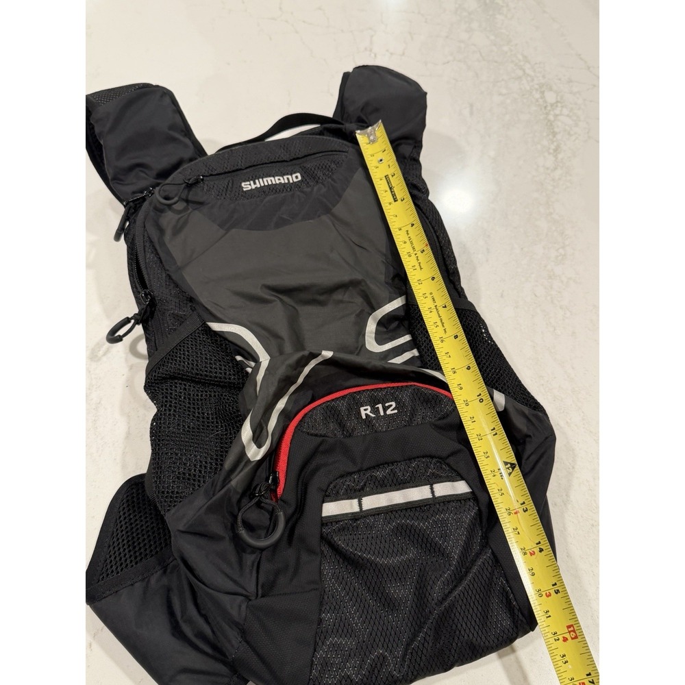Shimano Rocco R12 Cycling Backpack - Blk /Red Nice - Picture 4 of 12